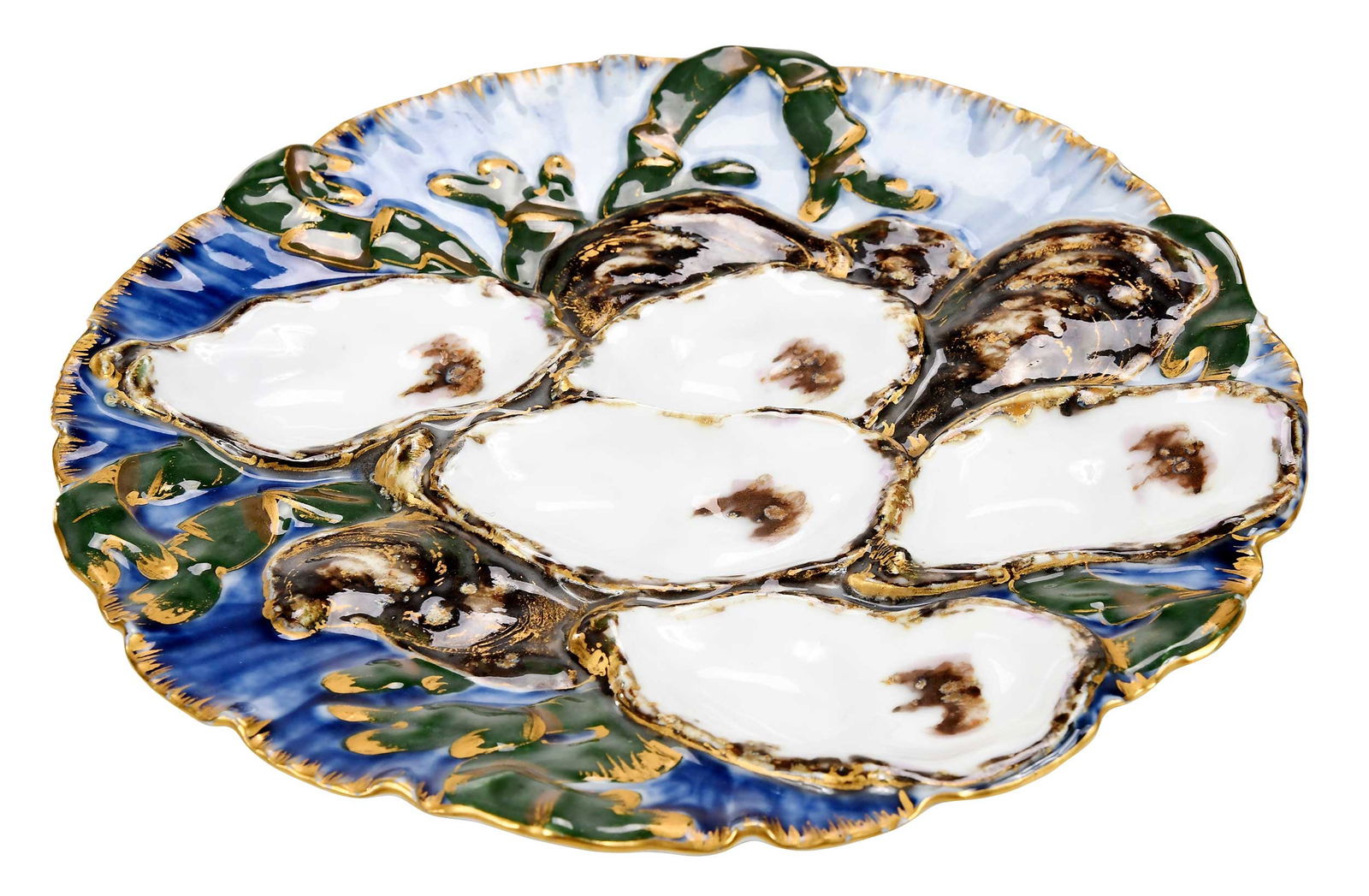 White House Limoges Porcelain Oyster Plate, Rutherford B. Hayes (1 of 11)