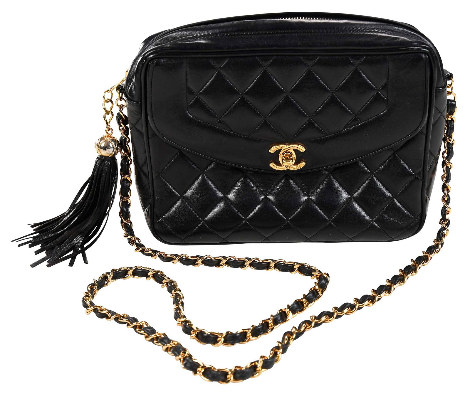 Chanel Quilted Leather Diana Flap Camera Bag, Black (1 of 16)