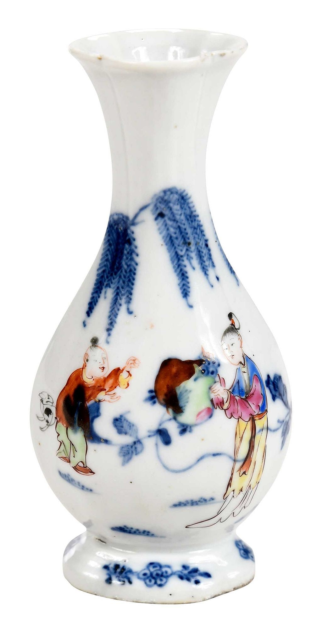 Small Chinese Vase With Figures In Landscape Auction