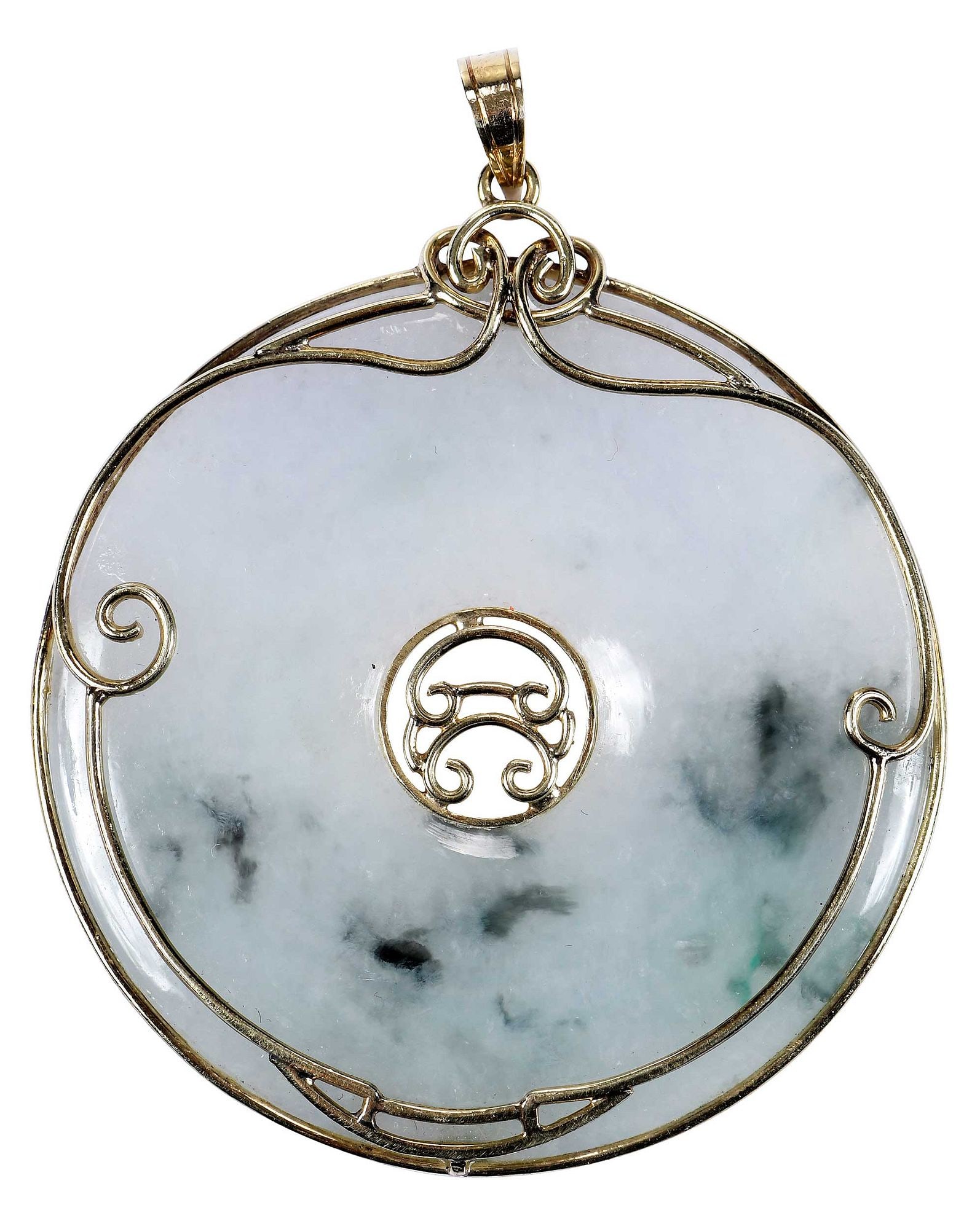 14kt. Jade Disc Pendant (1 of 7)