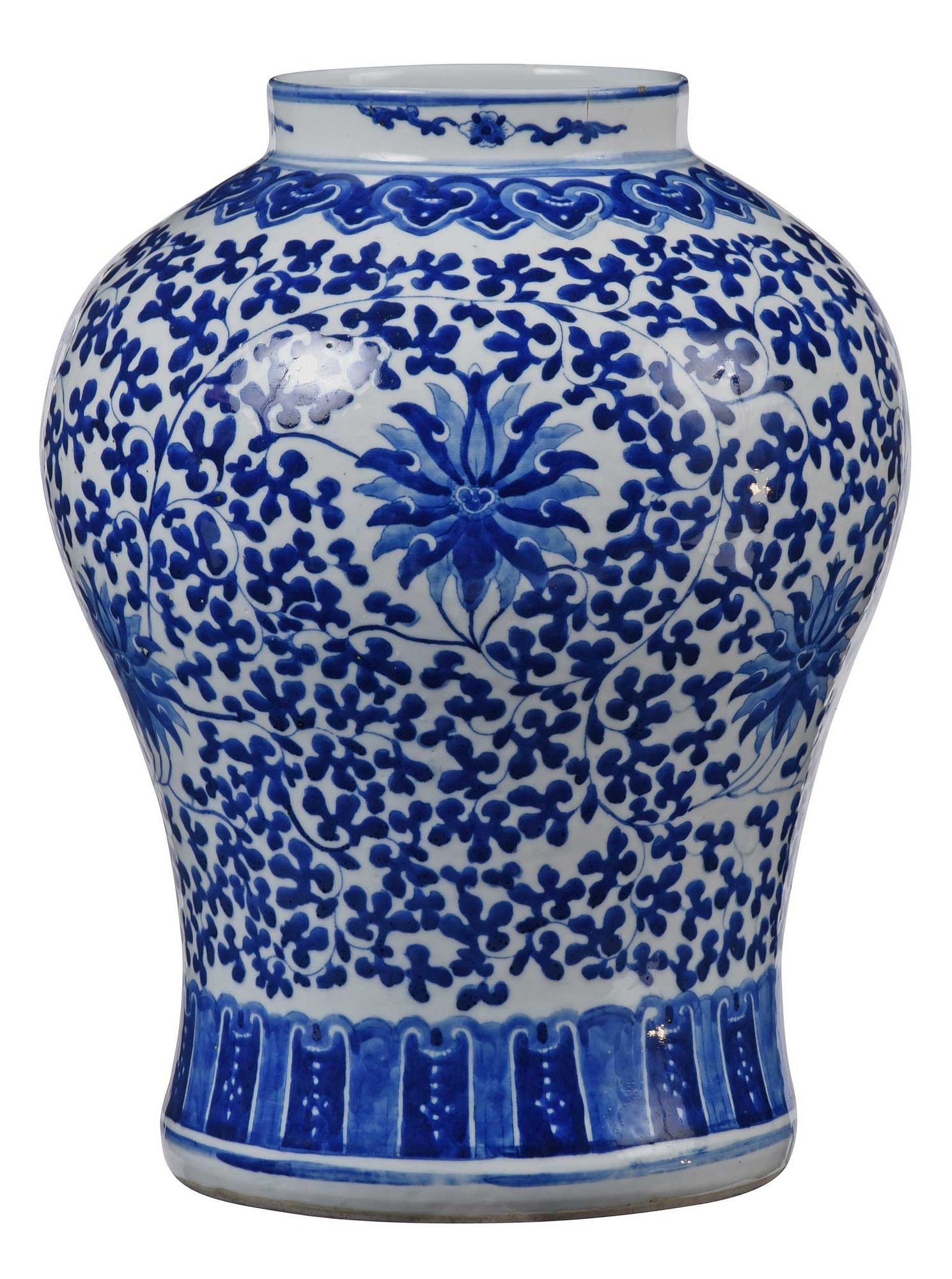 Chinese Blue and White Porcelain Temple Jar (1 of 5)