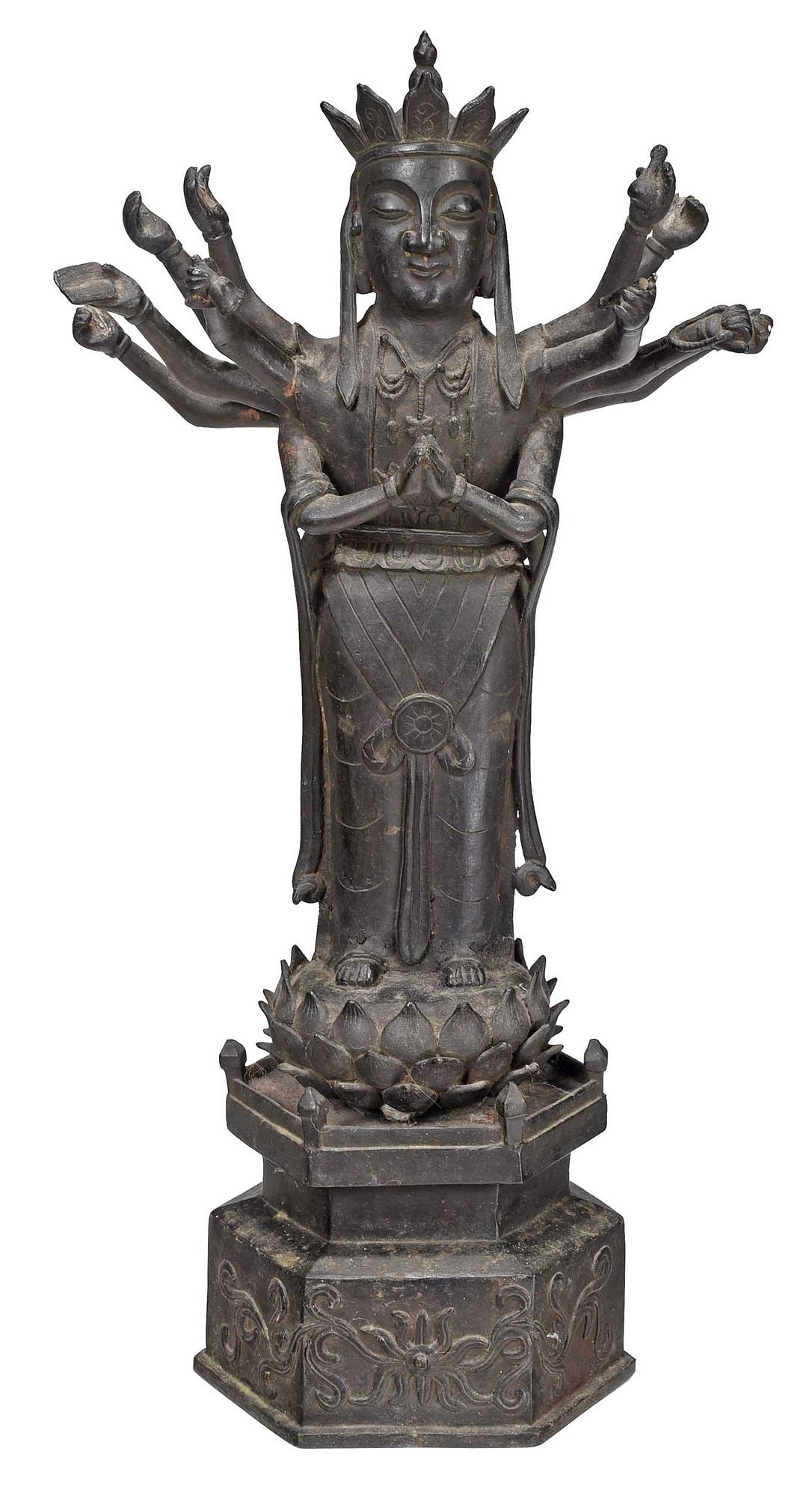 Asian Metal Multi-Armed Deity (1 of 7)