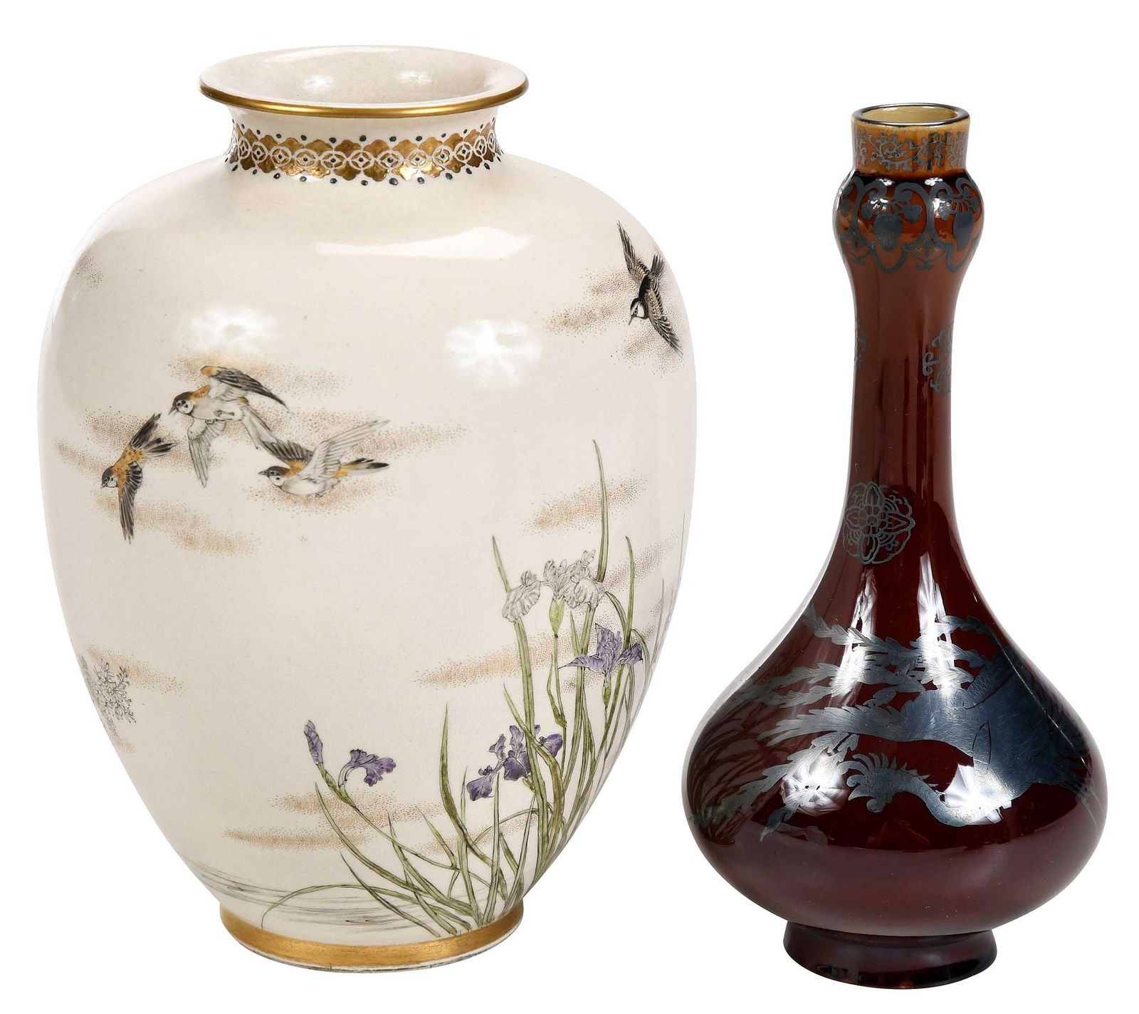 Two Japanese Porcelain Vases (1 of 12)