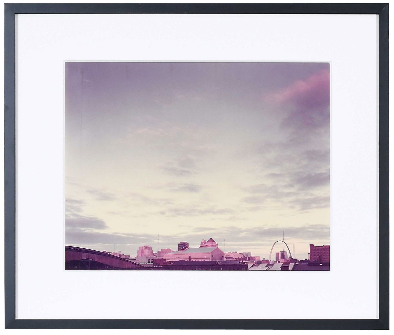 Joel Meyerowitz: (American, born 1938) From Route 40 at 20th, signed print verso, printed 1979-1982, editioned 4/75 margin recto, chromogenic print, 16 x 20 in.; black finished wood frame, 23 x 27 in. Provenance: An I