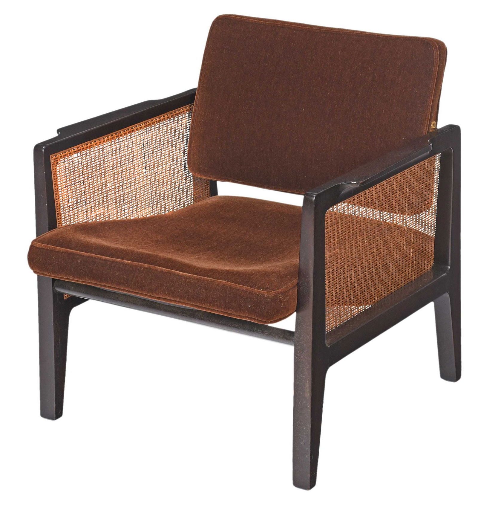 Edward Wormley for Dunbar Ebonized Mahogany Lounge Chair (1 of 9)