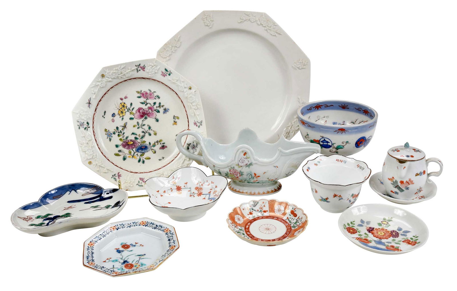 22 Pieces of Assorted Enamel Decorated Porcelain (1 of 20)
