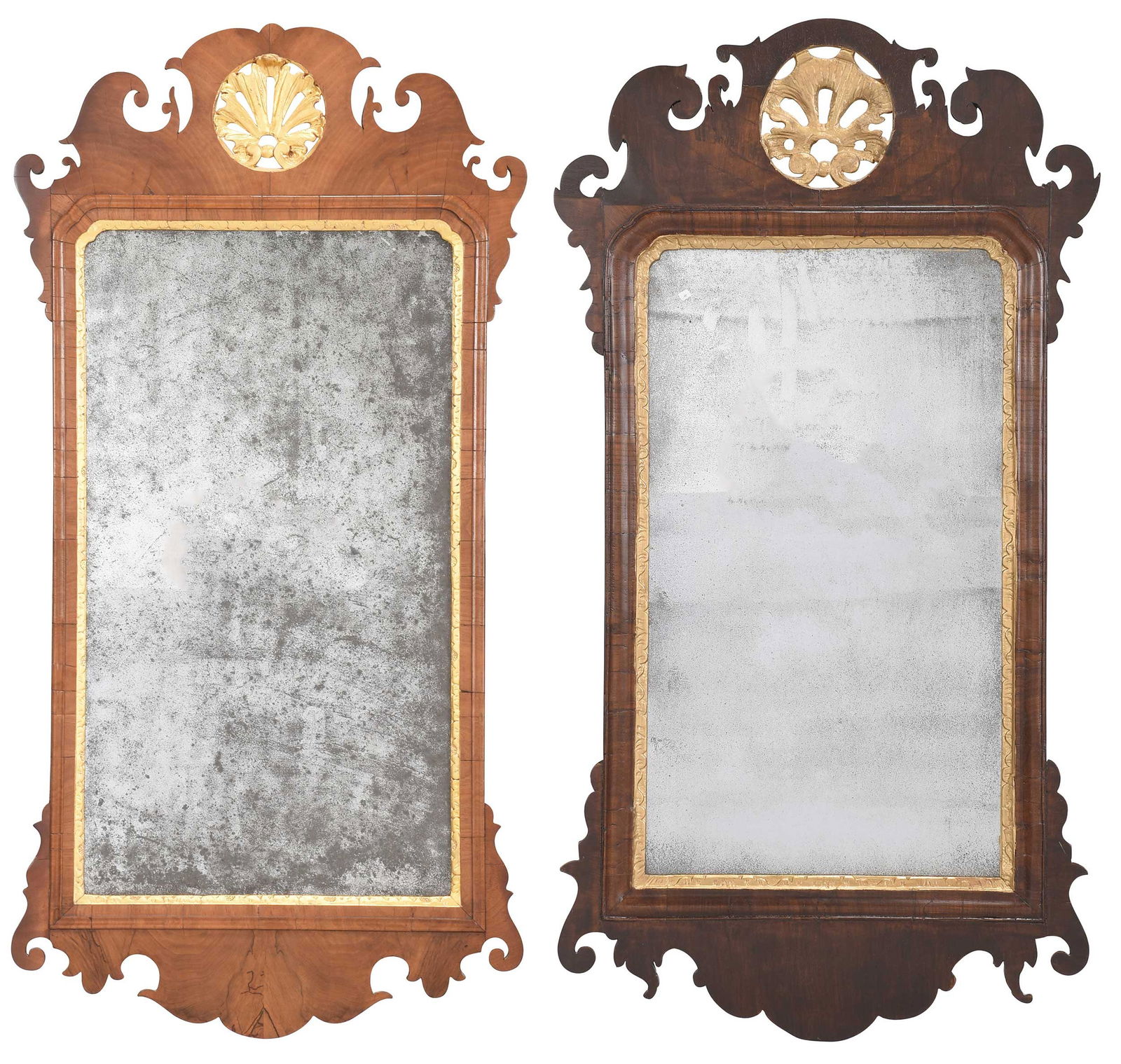 Two Chippendale Mahogany and Parcel Gilt Mirrors (1 of 9)