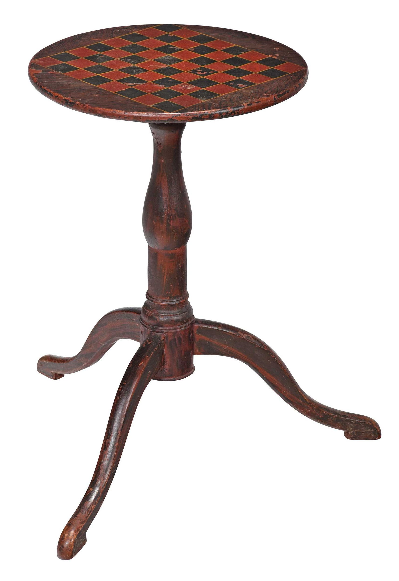 American Federal Paint Decorated Candlestand (1 of 6)