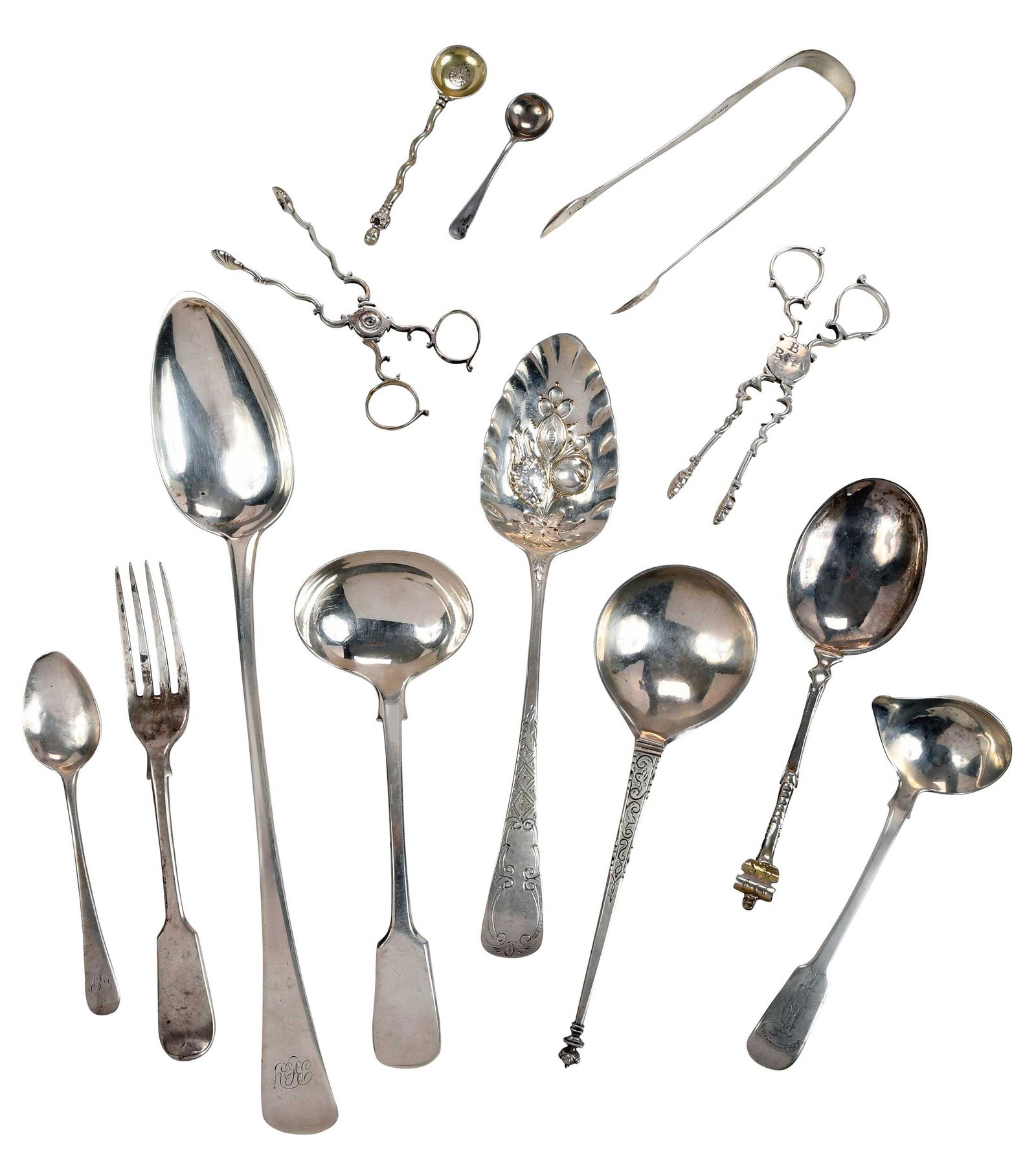 38 Pieces Assorted Silver Flatware (1 of 7)