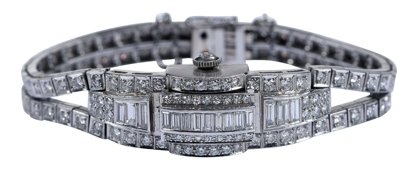 Hamilton Ladies Platinum, Diamond Covered Watch (1 of 8)