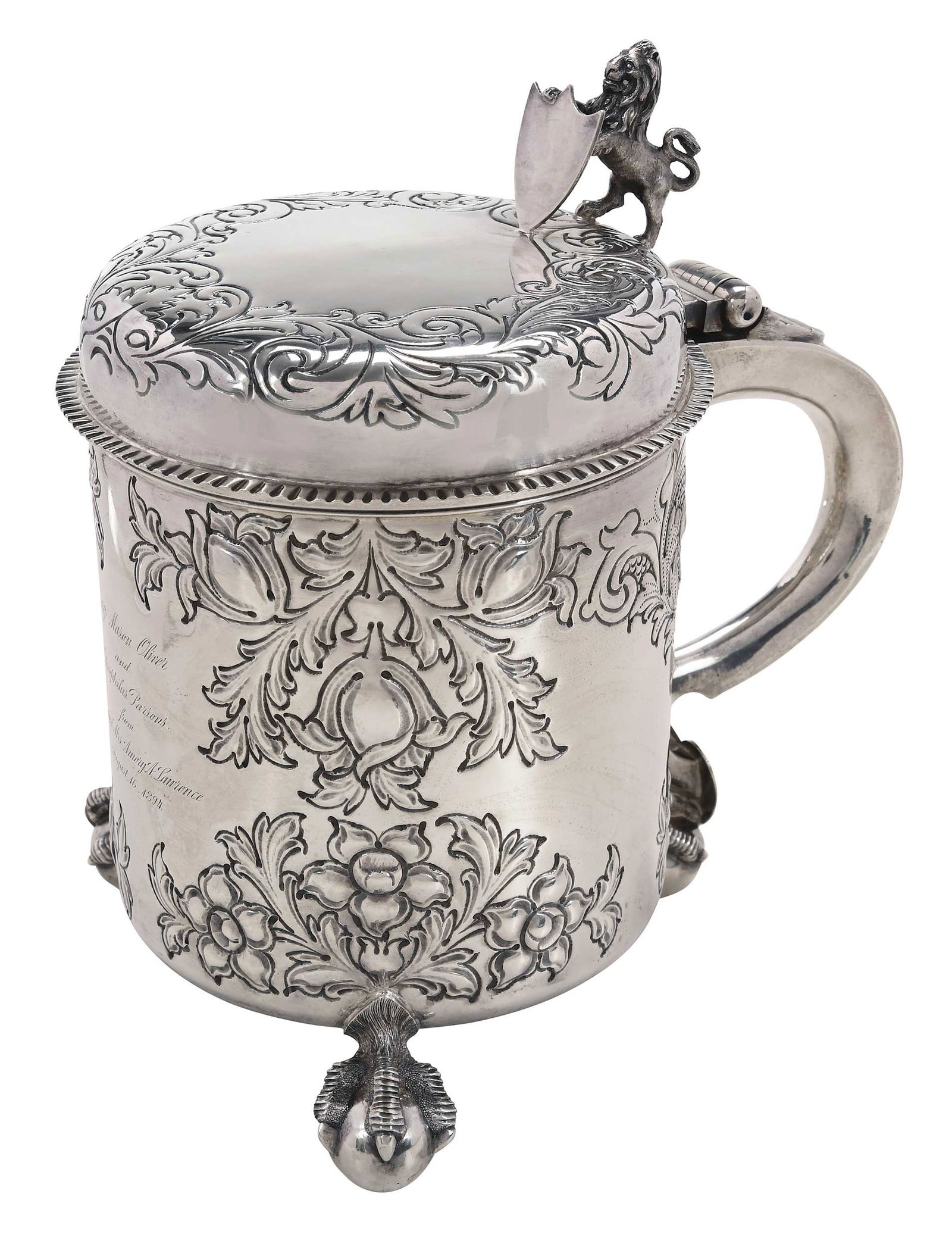 Victorian English Silver Presentation Tankard (1 of 14)