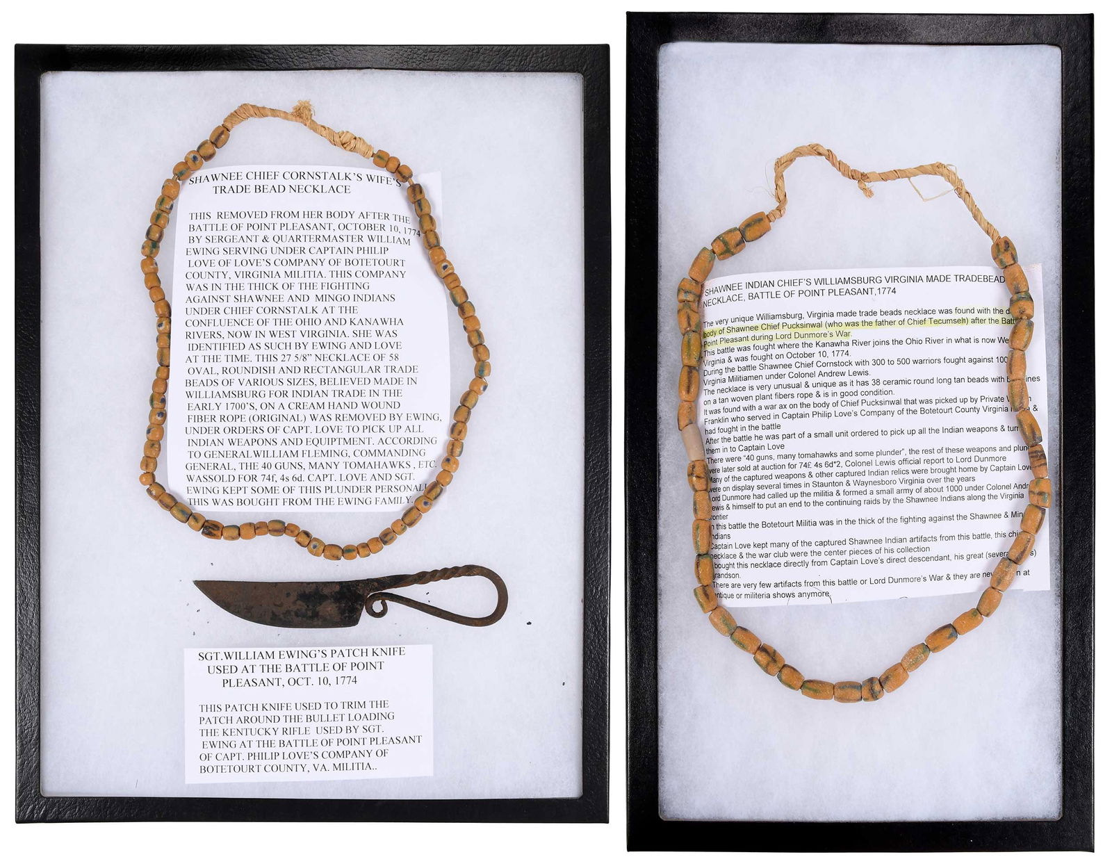 Trade Bead Necklaces and Patch Knife (1 of 5)