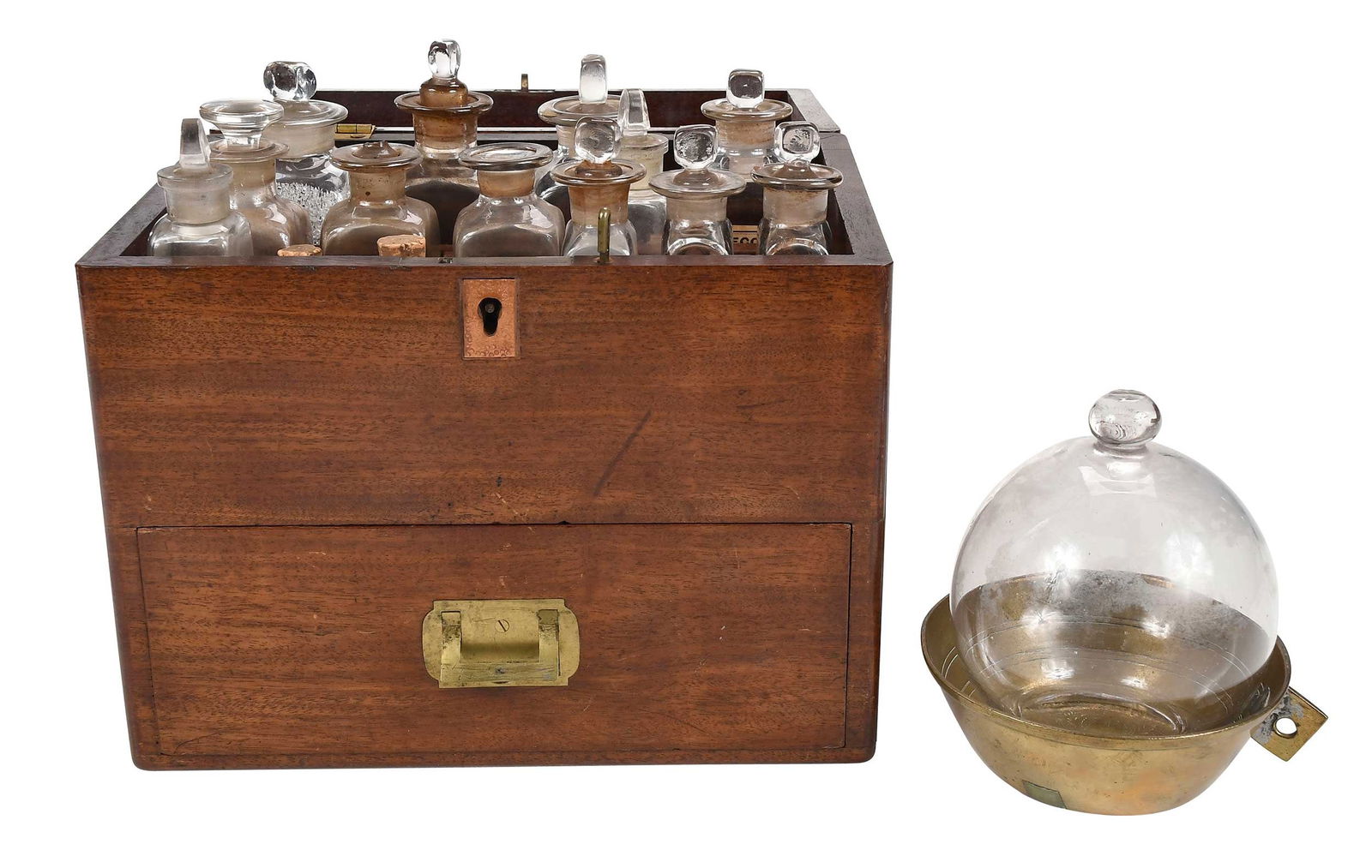 Civil War Era Medical Apothecary Chest and Bleeder Globe (1 of 12)