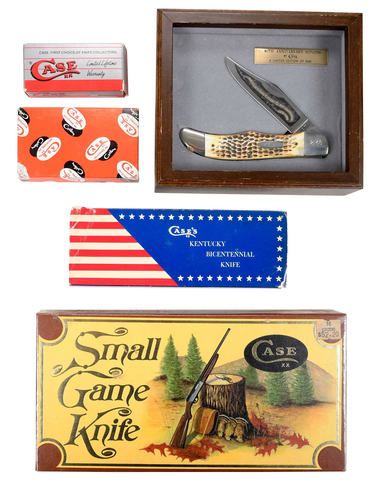 Group of Five Case Collector Knives (1 of 8)