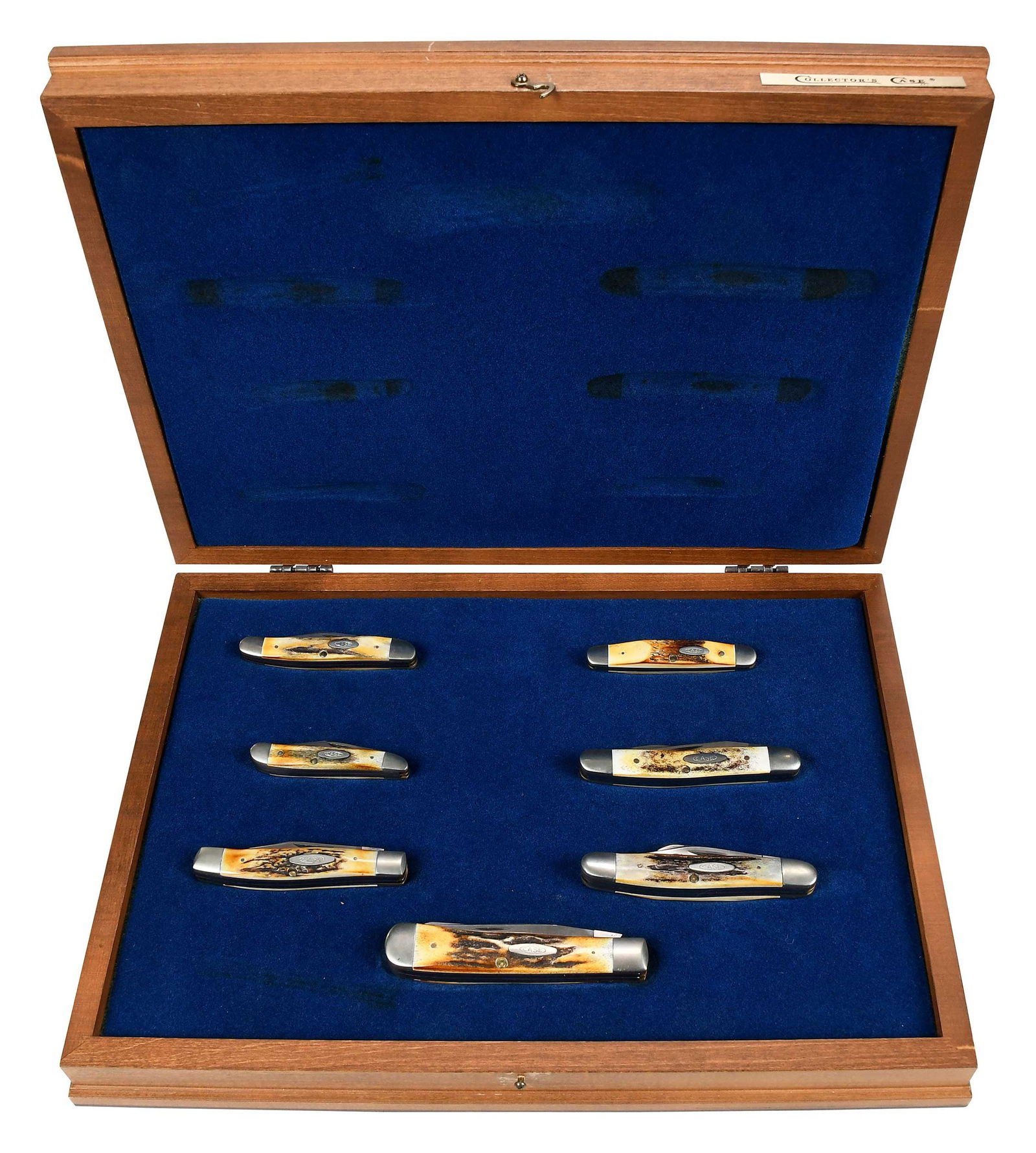 Seven Stag Handle Red Letter Case Knives in Collector's Case (1 of 7)