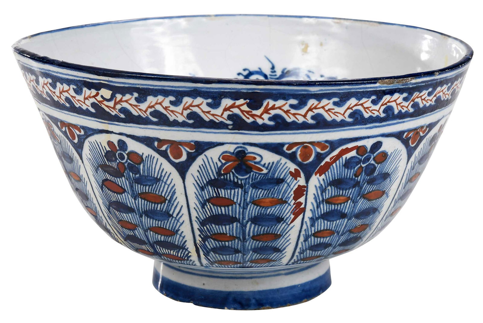 English Delftware Polychrome Bowl (1 of 16)