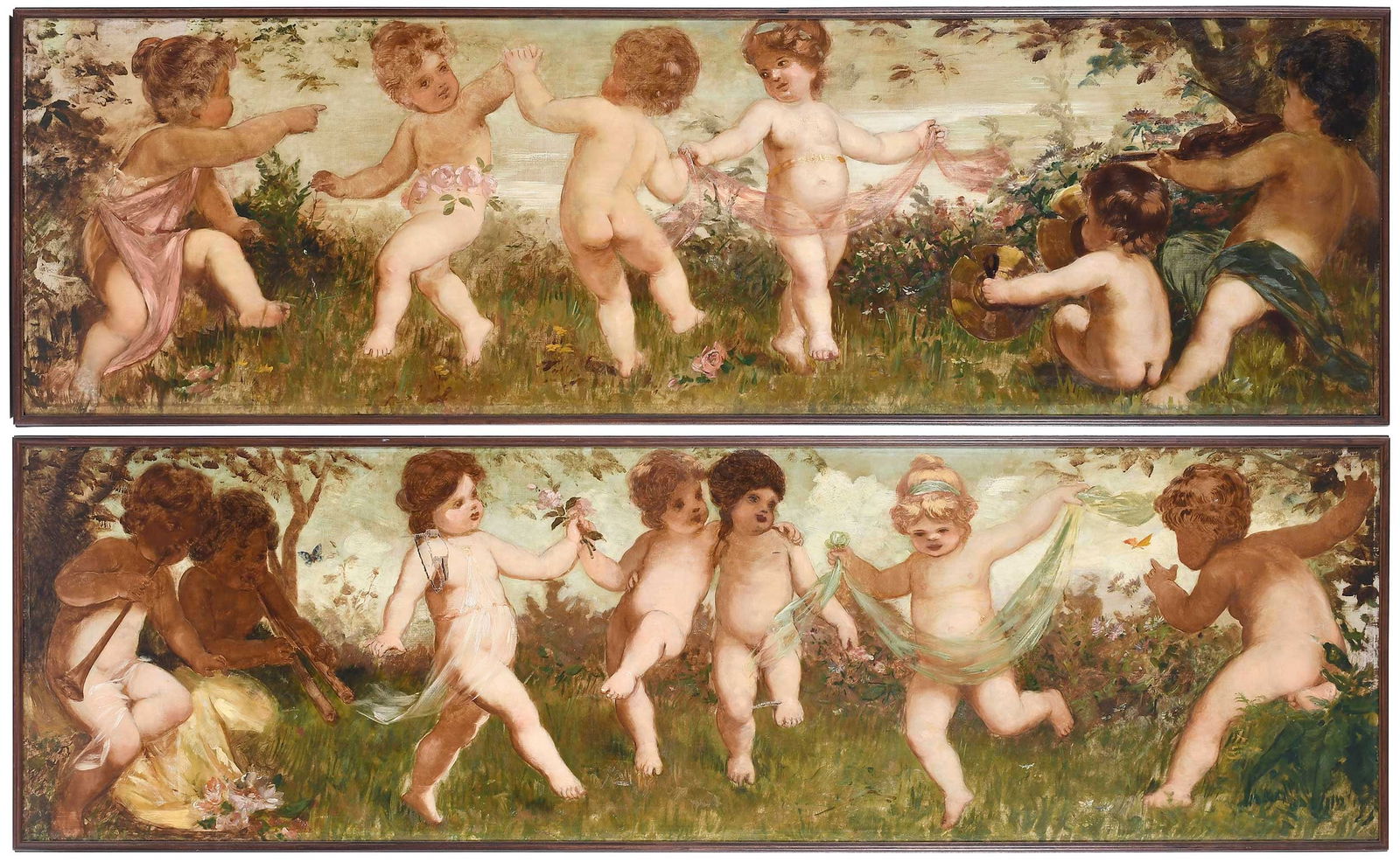 Two Victorian Allegorical Mural Paintings, Dance (1 of 16)