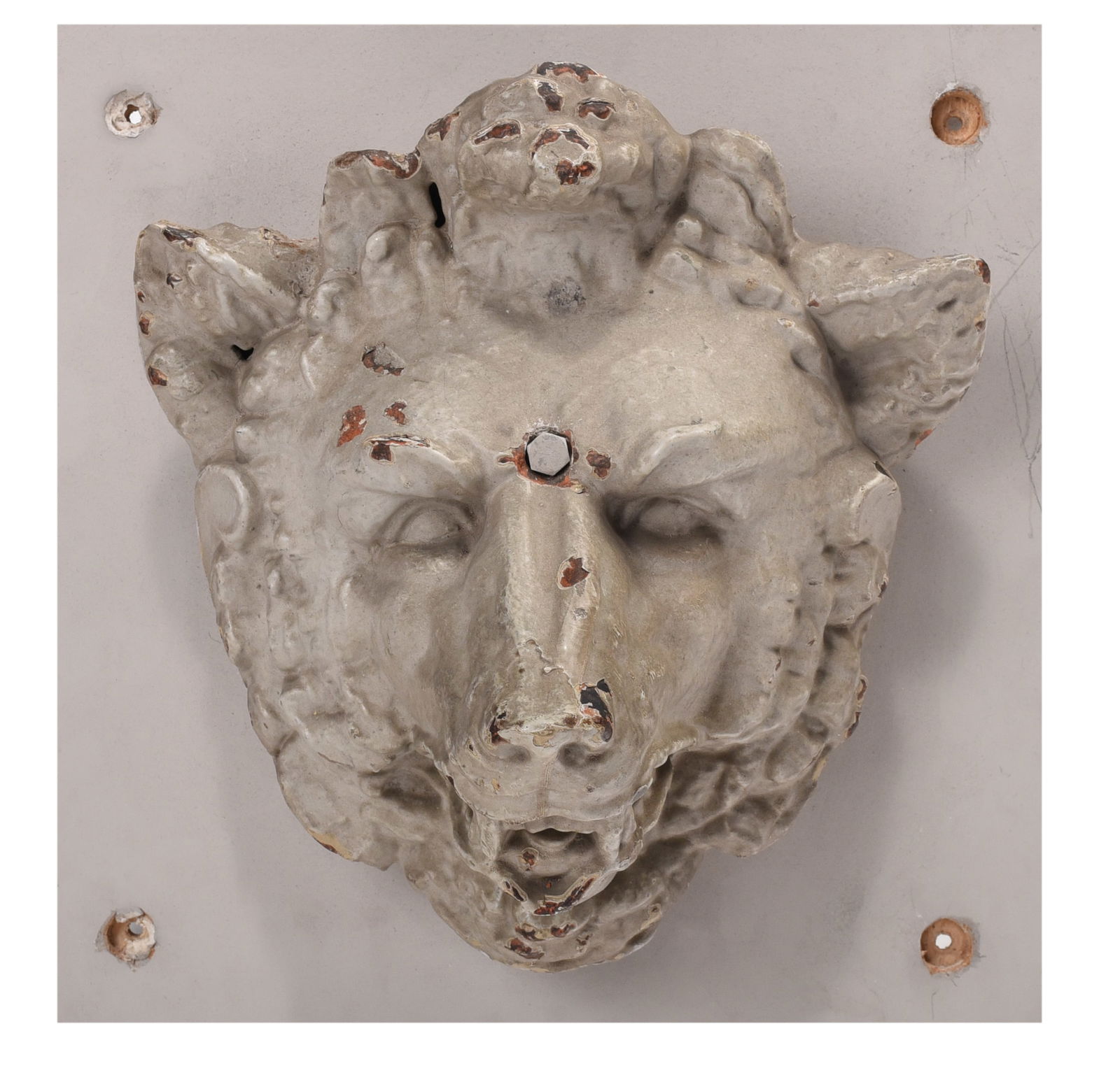 Attributed to J. W. Fiske Wolf Head Architectural Ornament (1 of 4)