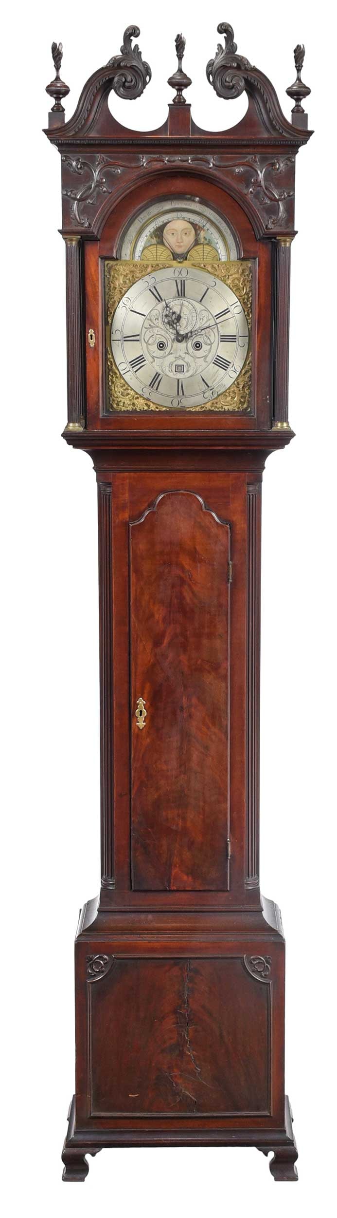 Rare and Important Philadelphia Chippendale Carved Mahogany Tall Case Clock (1 of 20)