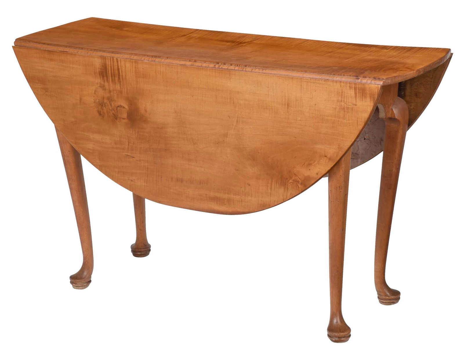 New England Queen Anne Maple Drop Leaf Table (1 of 7)