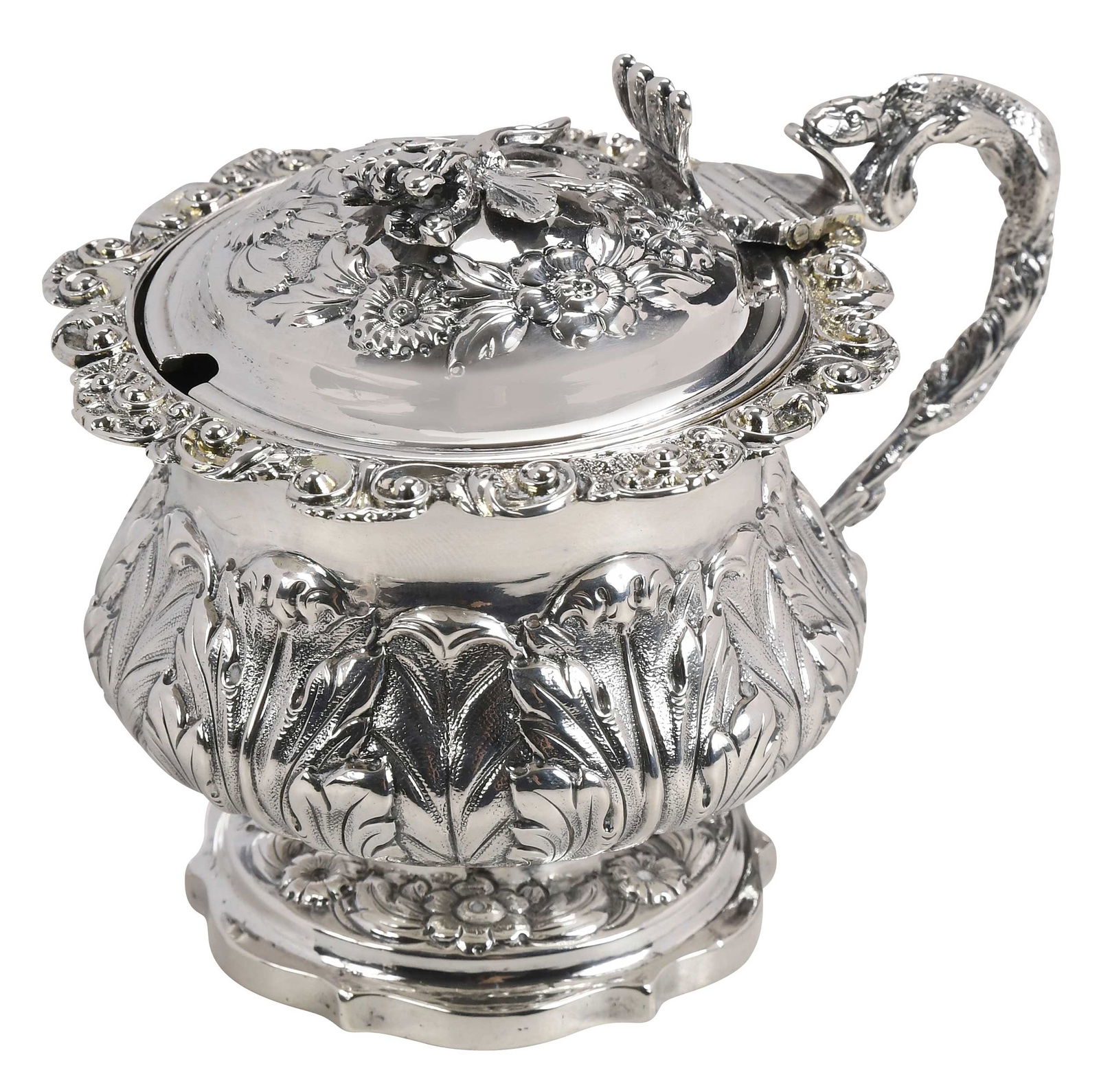 George IV English Silver Condiment Pot (1 of 14)