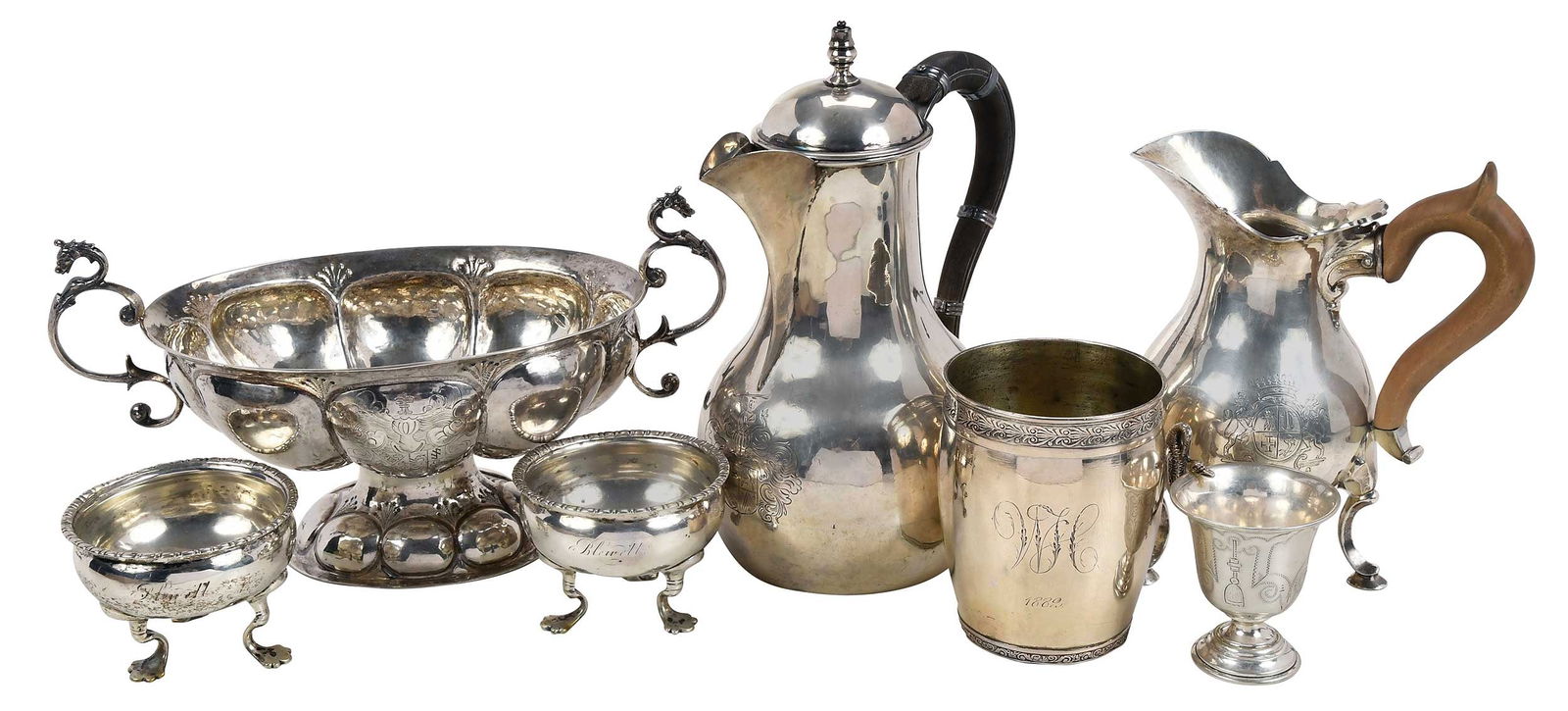 Seven Continental Silver Table Items (1 of 6)