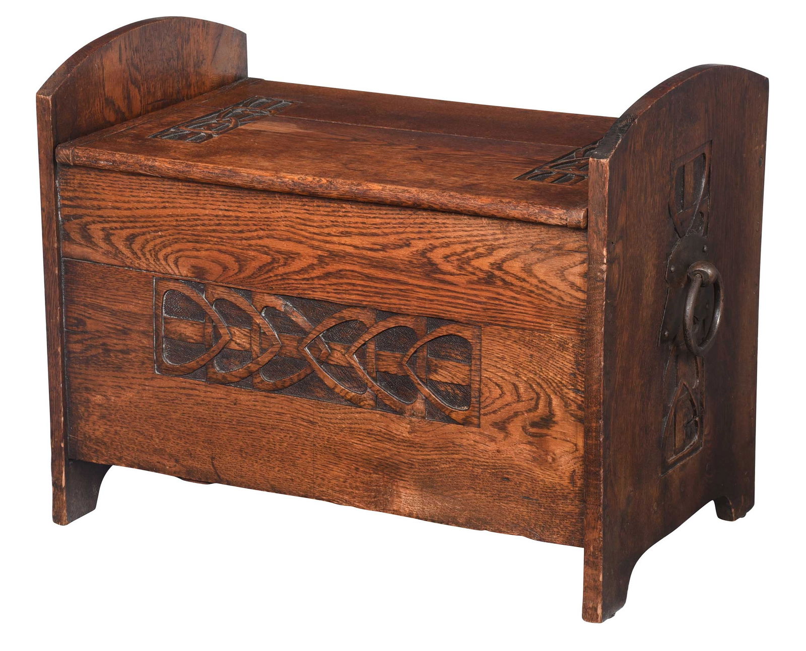 British Arts and Crafts Oak Cellarette (1 of 6)