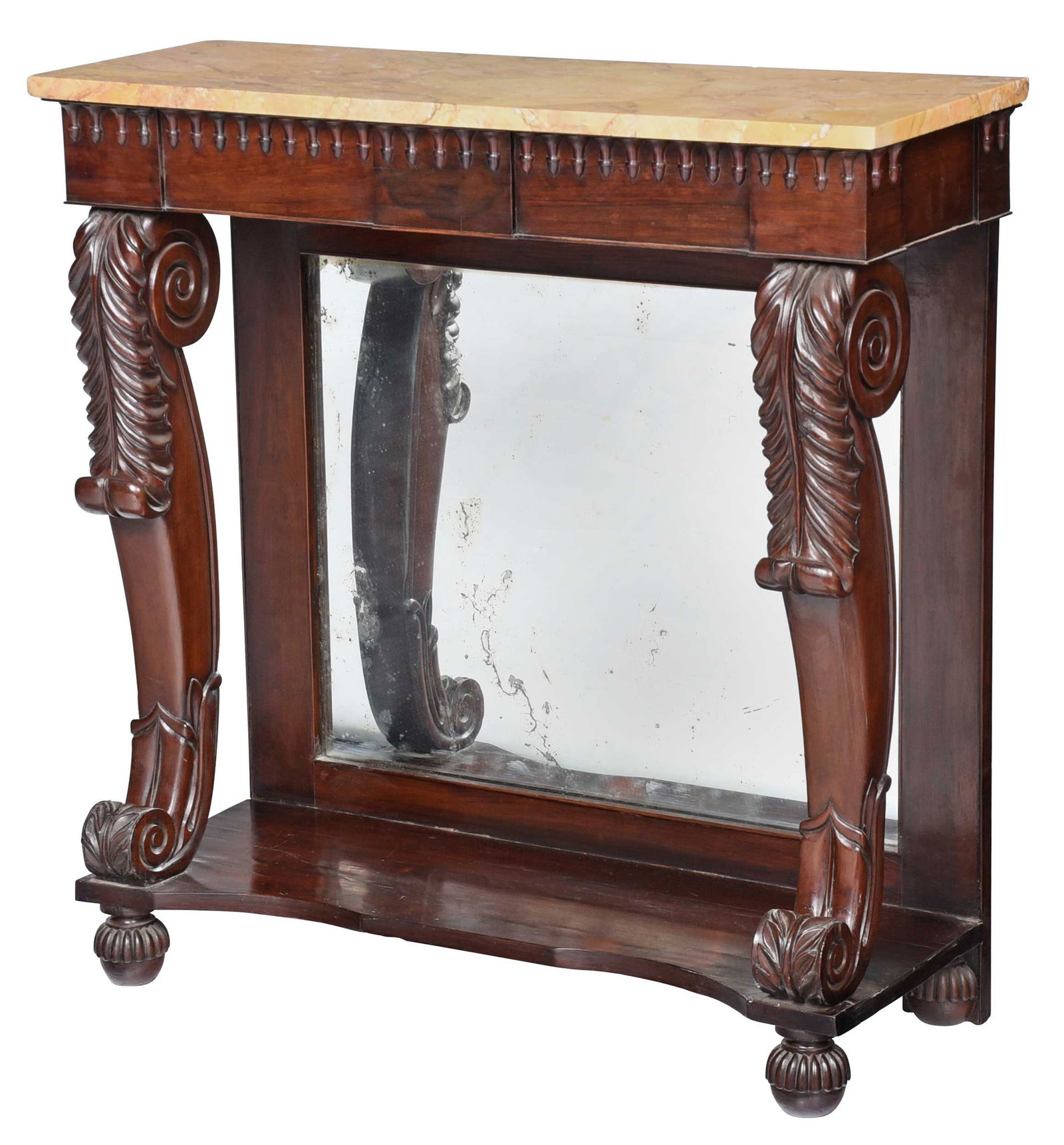 Boston Classical Carved Rosewood Pier Table (1 of 9)