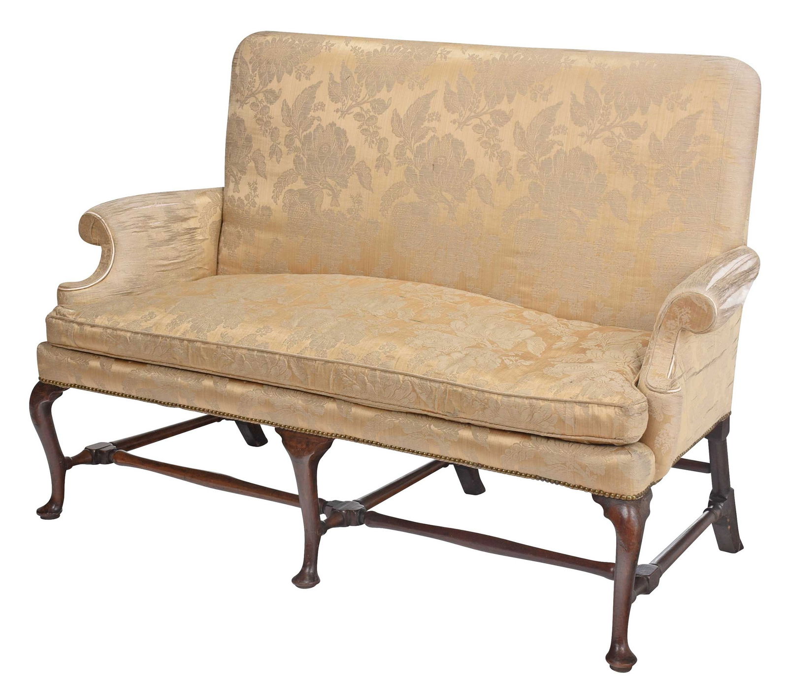 British Queen Anne Walnut Settee (1 of 8)