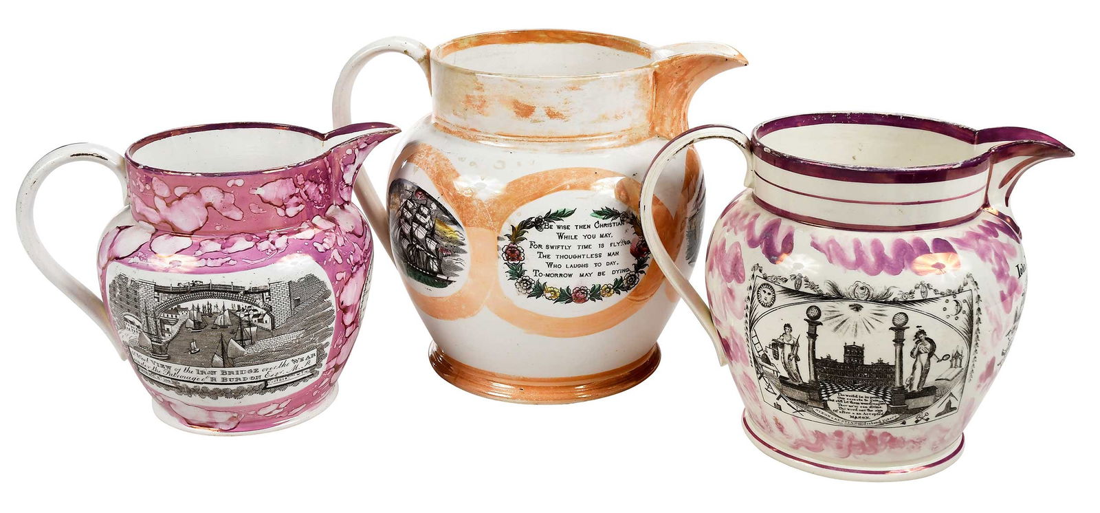 Three Sunderland Lusterware Pitchers (1 of 16)