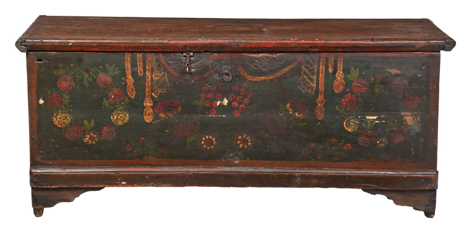 Continental Baroque Paint Decorated Chest (1 of 9)