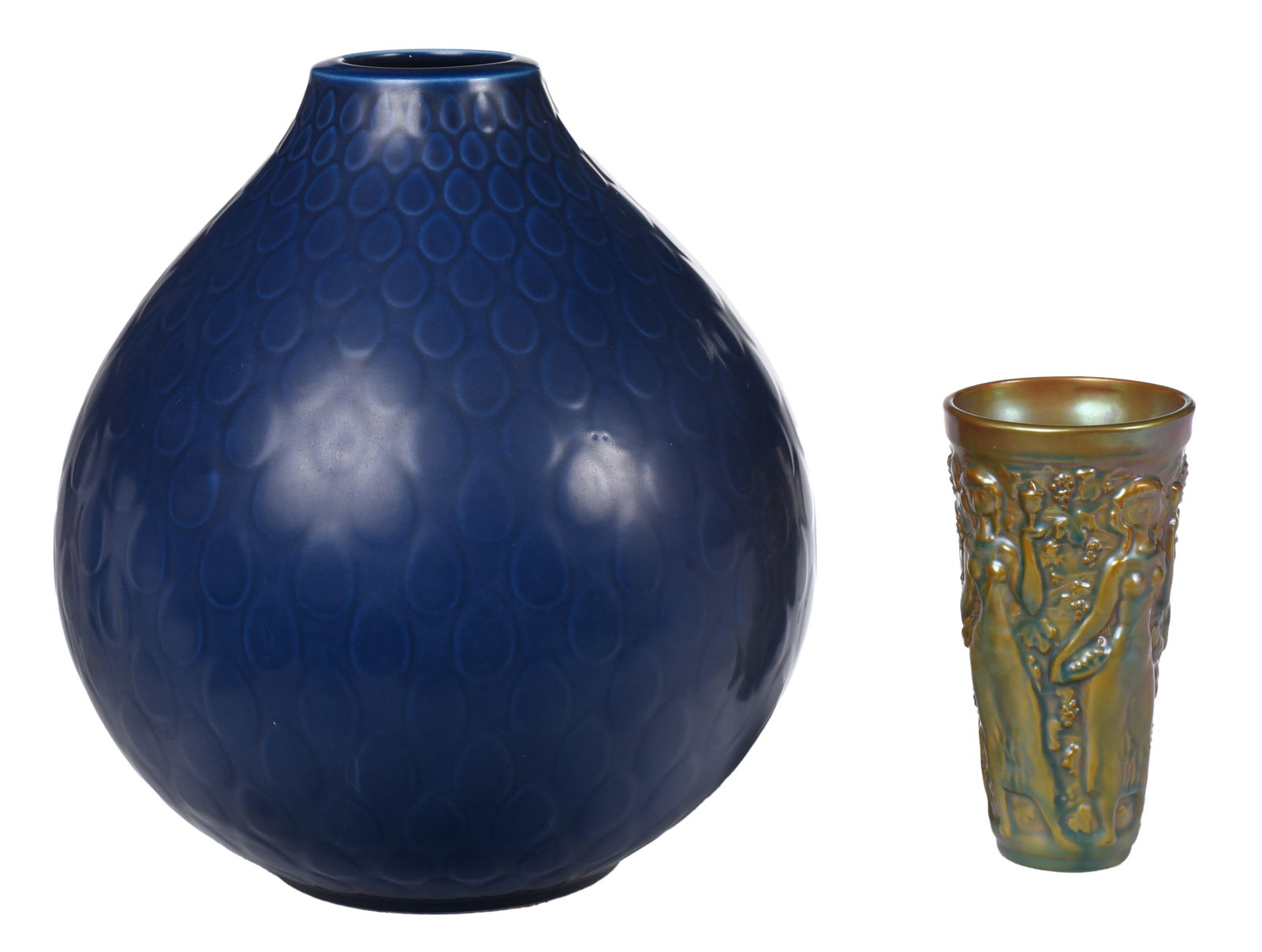 Two Continental Art Pottery Vessels, Nils Thorsson for Royal Copenhagen and Zsolnay (1 of 7)