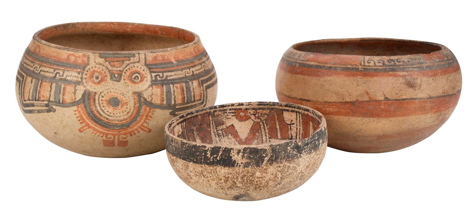 Three Pre Columbian Polychrome Bowls (1 of 14)