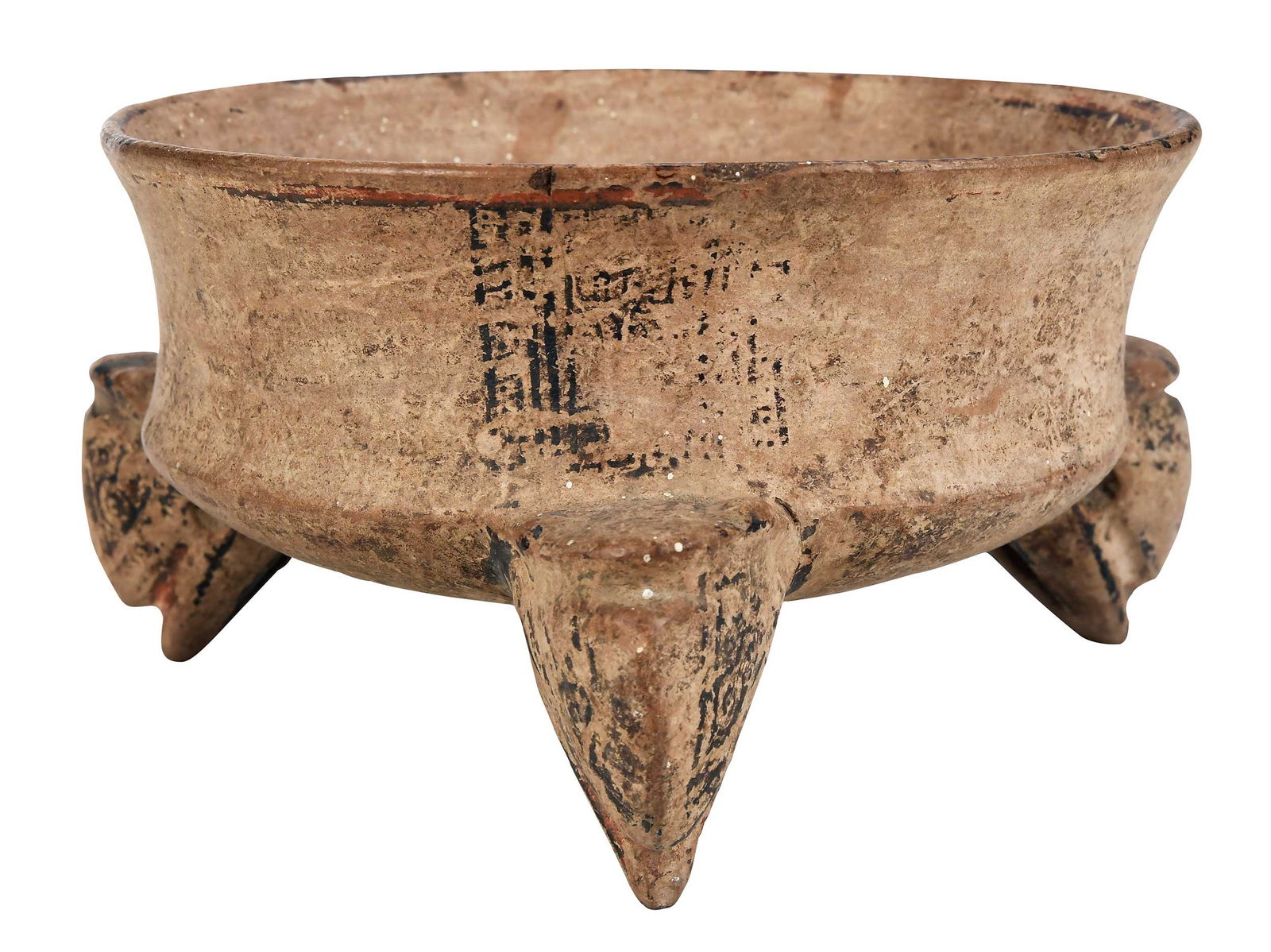 Pre Columbian Rattle Leg Tripod Vessel (1 of 11)