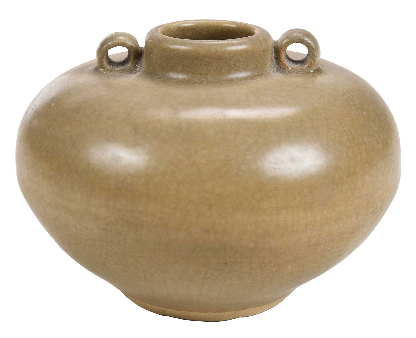 Chinese Green Glaze Two Handled Vessel (1 of 9)