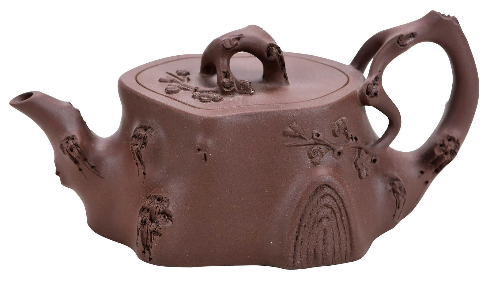 Tree Trunk Form Yixing Clay Teapot (1 of 13)
