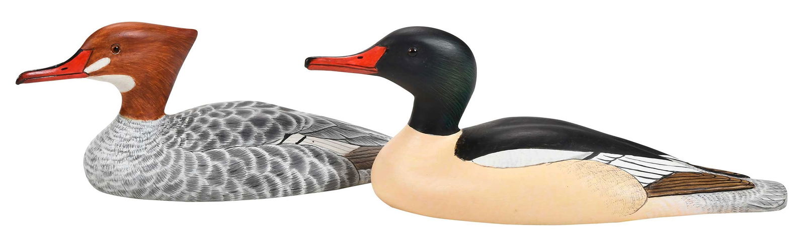 Robert G. "Bob" Kerr Miniature Common Merganser Pair (1 of 10)