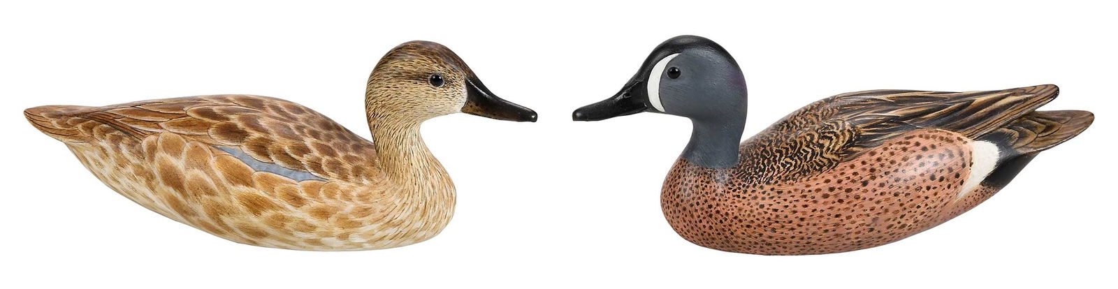 Robert G. "Bob" Kerr Miniature Blue Winged Teal Pair (1 of 9)