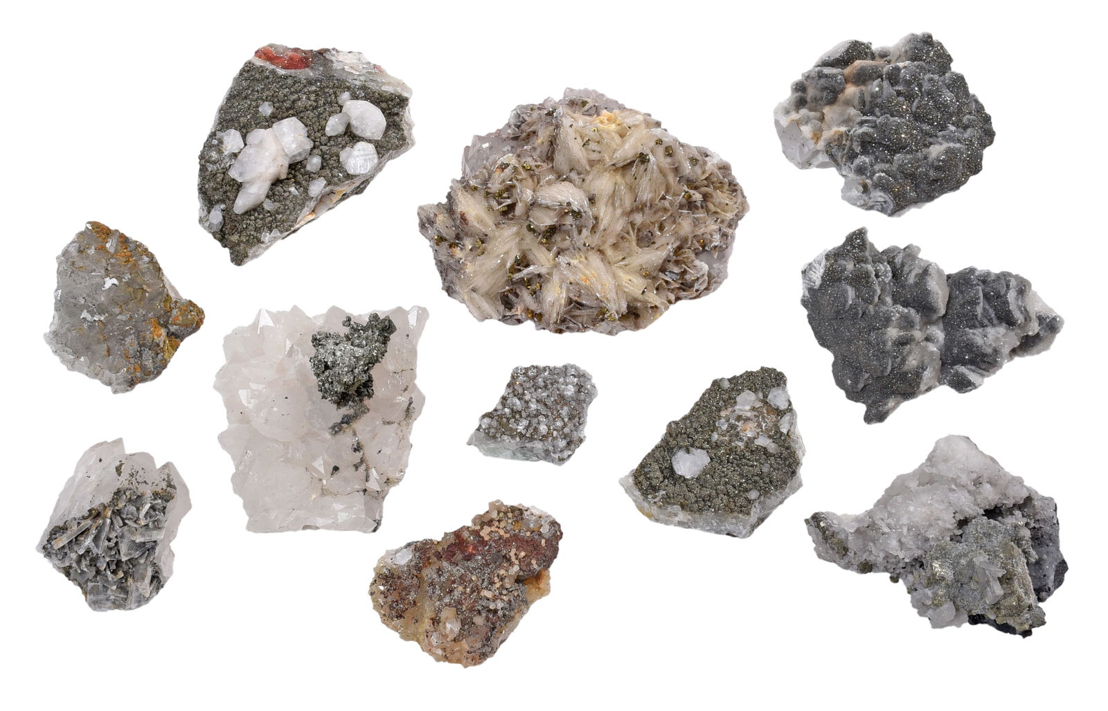 Quartz, Calcite and Pyrite Specimens (1 of 7)
