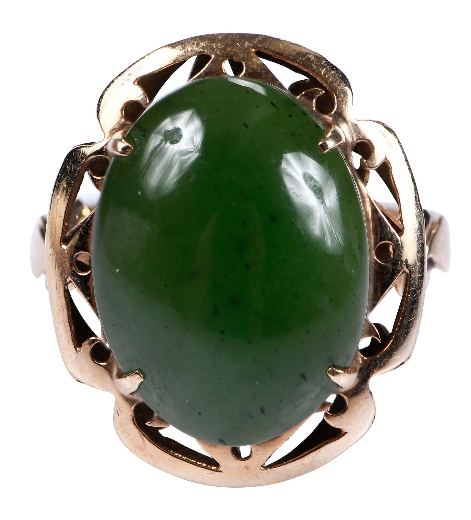 14kt. Green Jade Ring (1 of 7)