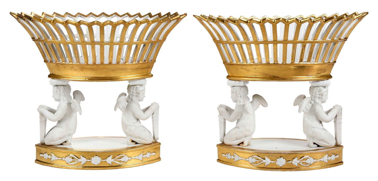 Pair of Paris Porcelain Corbeilles (1 of 11)