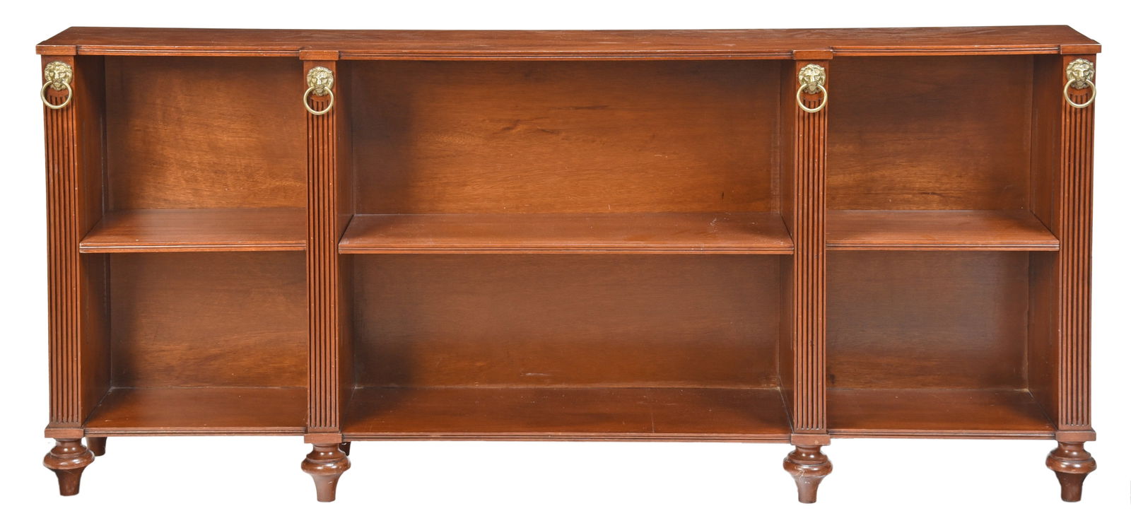British Regency Style Mahogany Breakfront Book Shelf (1 of 6)