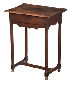 Georgian Fruitwood and Walnut Side Table