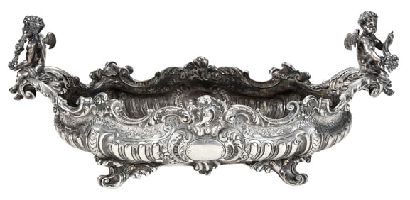 Ornate Friedlaender German Silver Center Bowl