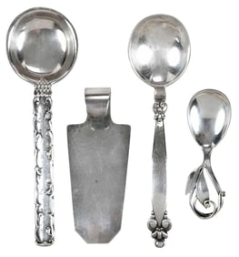 Four Continental Silver Serving Pieces