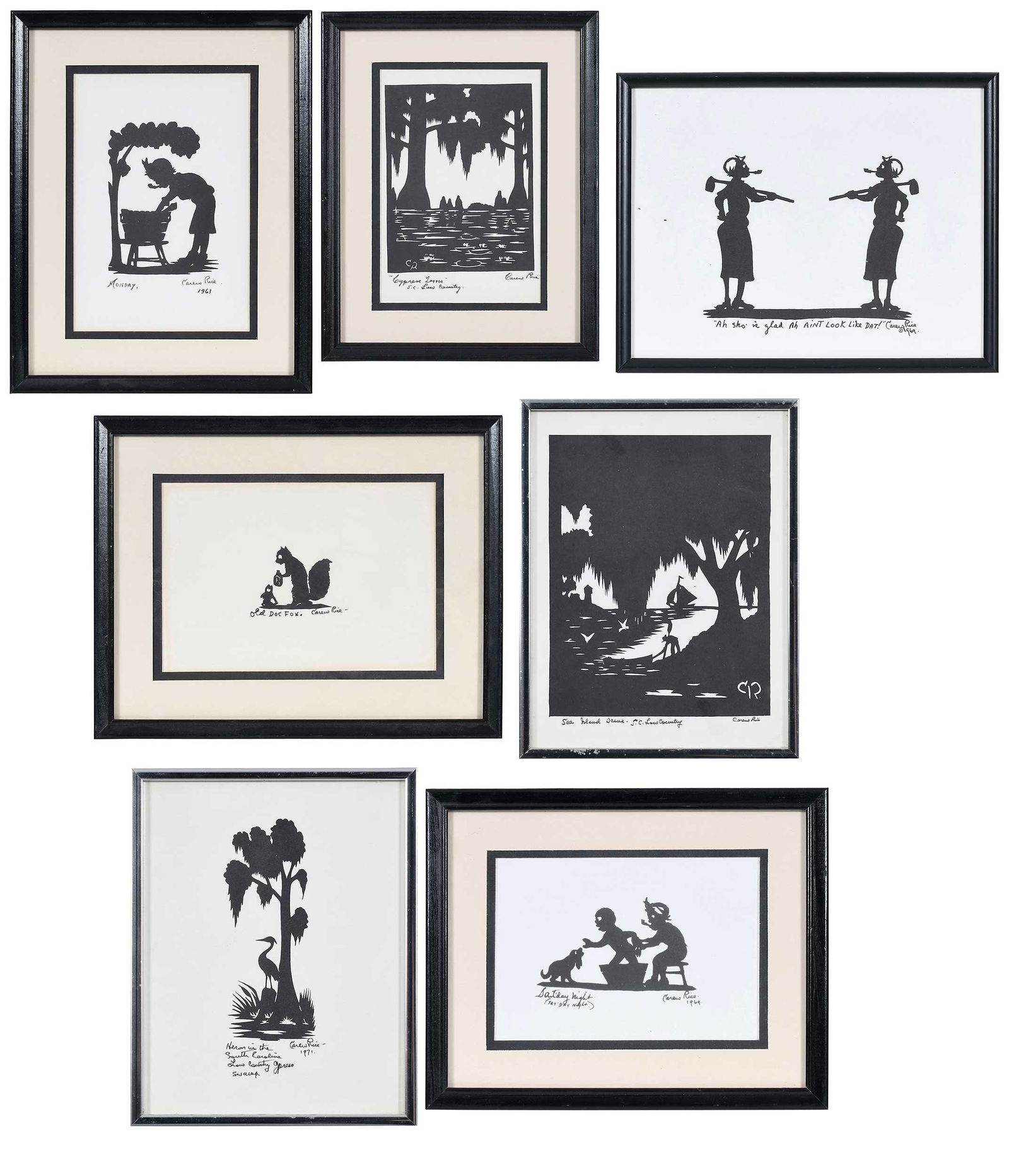 Seven Carew Rice Silhouettes (1 of 16)