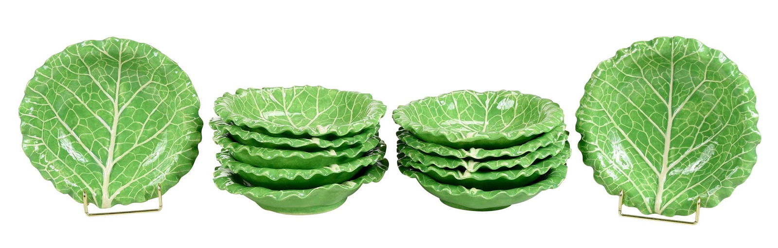 12 Dodie Thayer Lettuceware Shallow Bowls (1 of 9)