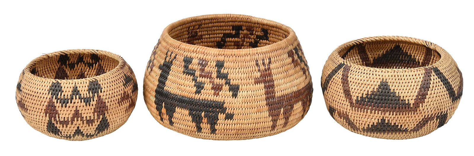 Three Northern California Coiled Baskets (1 of 7)