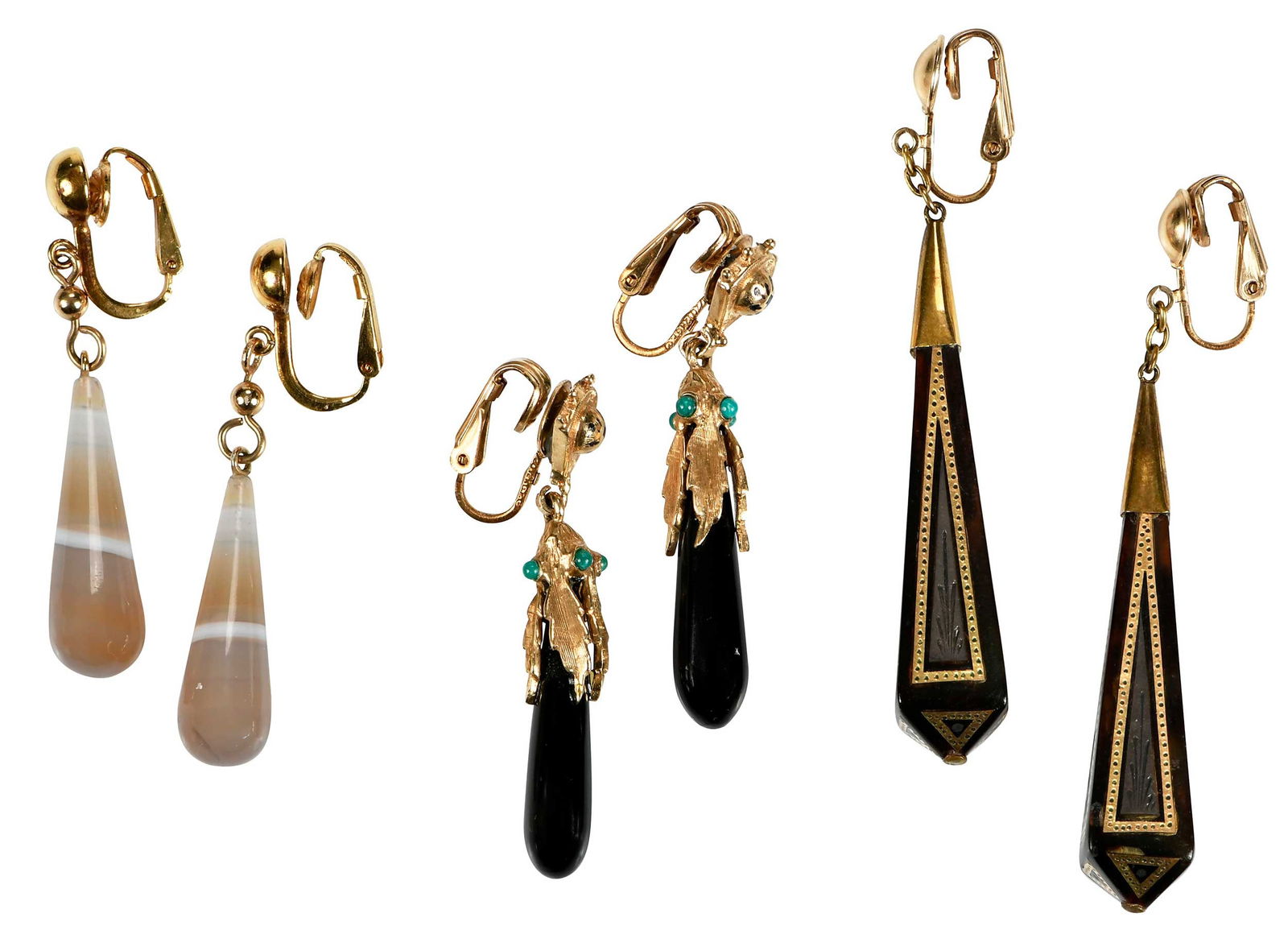 Three Pairs of Victorian Earrings (1 of 7)