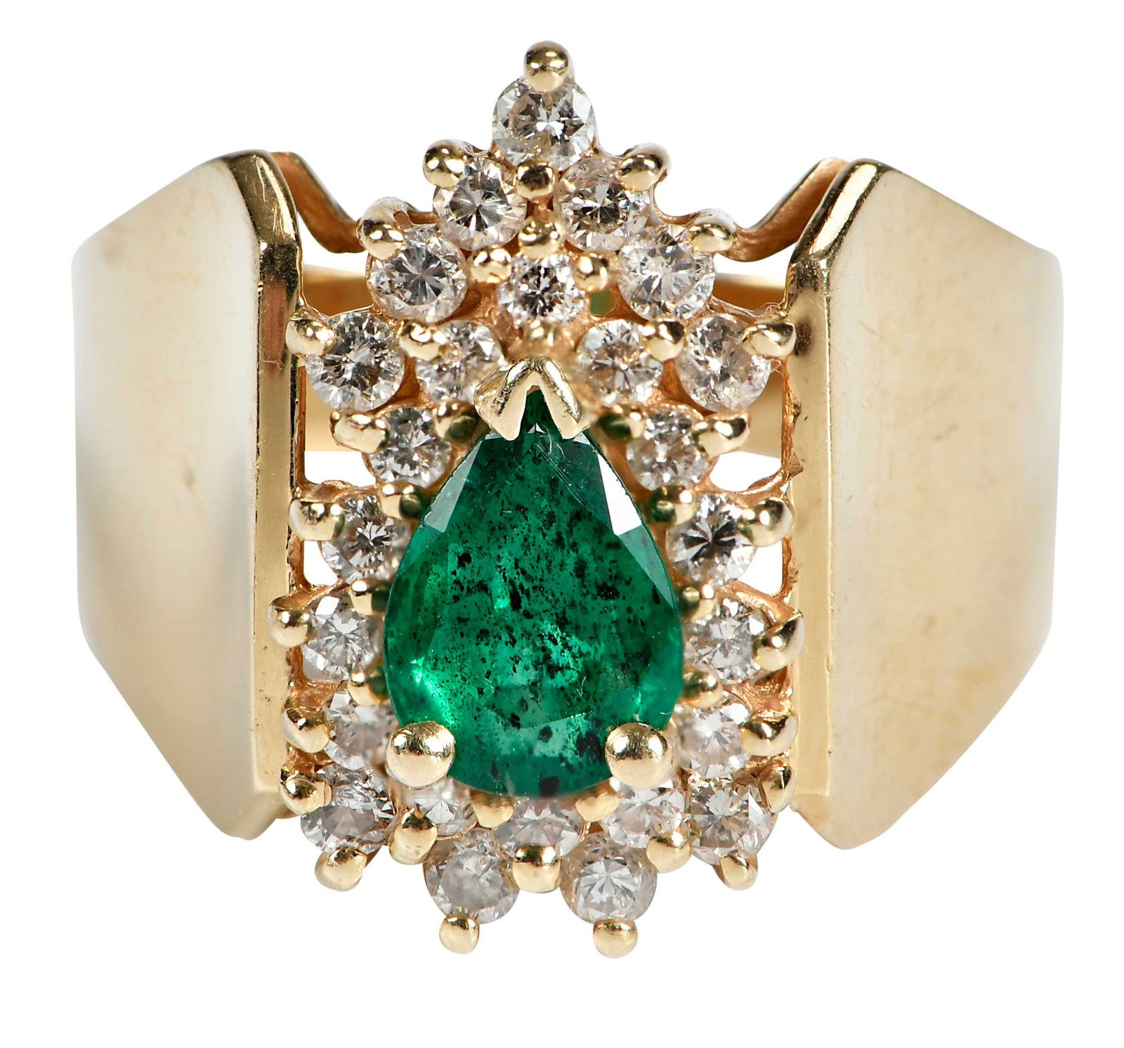 14kt. Emerald and Diamond RIng (1 of 6)